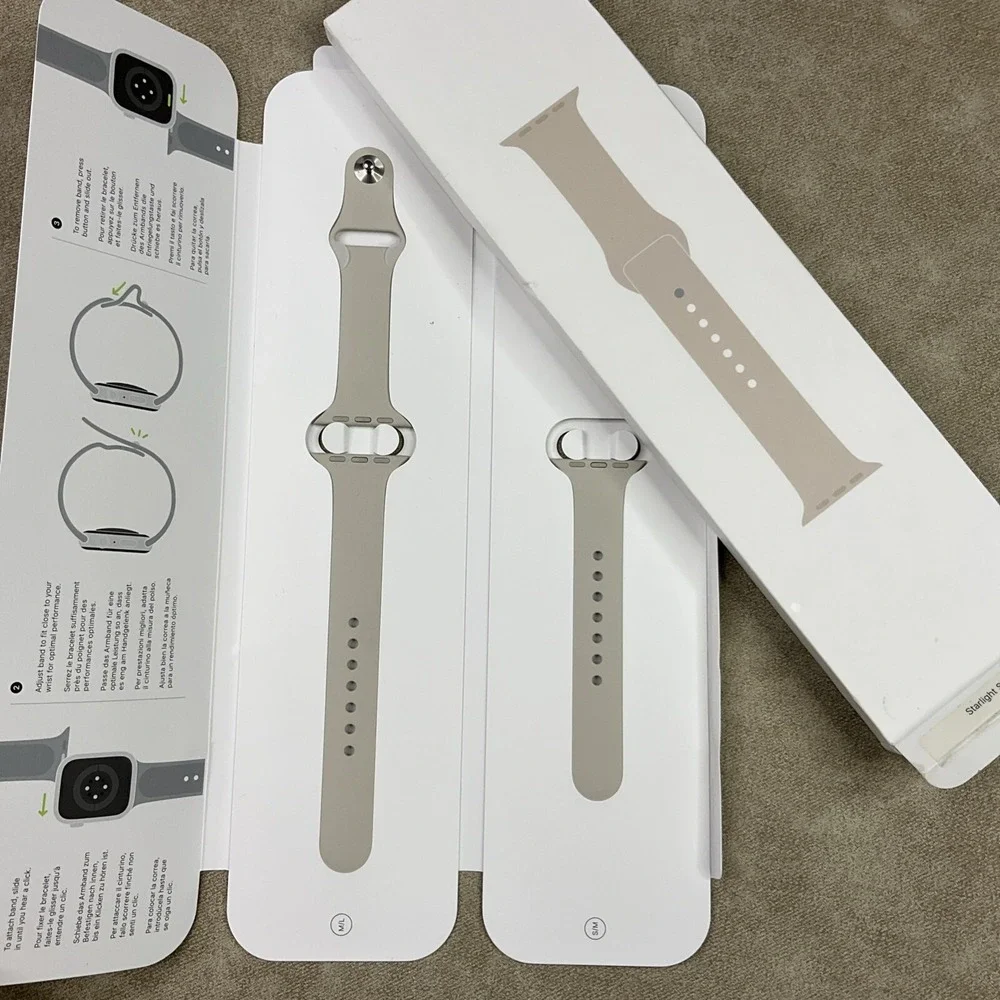 Apple Watch Series 7 Sport Band 41mm Starlight S/M M/L Genuine